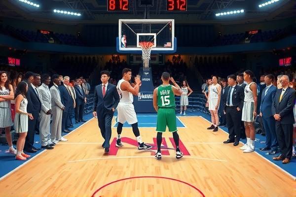 NBA录像出场仪式，荣耀与激情的展现