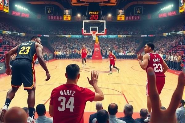 NBA录像回放，掘金队的辉煌瞬间